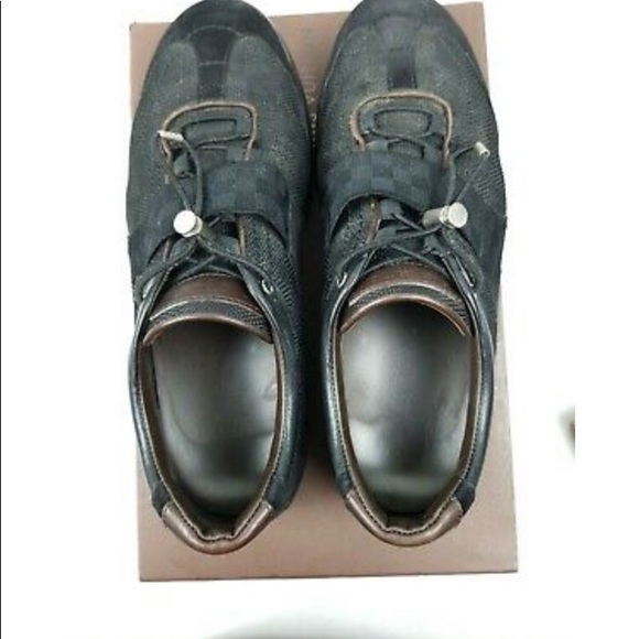 RARE 2006🏵 Louis Vuitton Chrono Black Sneakers 🏵 - Picture 5 of 8